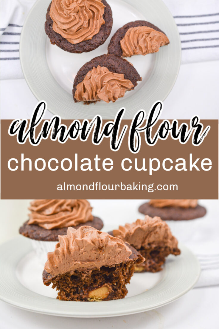 These almond flour chocolate cupcakes are a delicious almond flour cupcake with chocolate frosting. Try these keto chocolate cupcakes today.