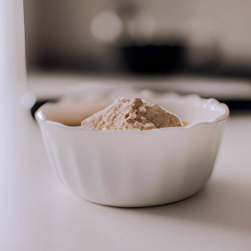 a bowl of almond flour on the counter