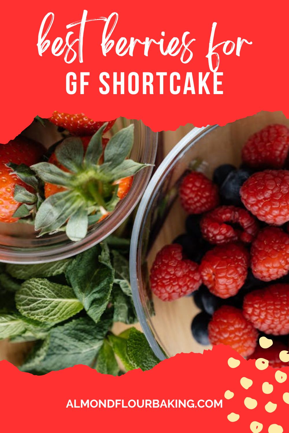 Wondering about the best berries for shortcake? Check out these summer berry options to pair with your gluten free almond flour biscuits.