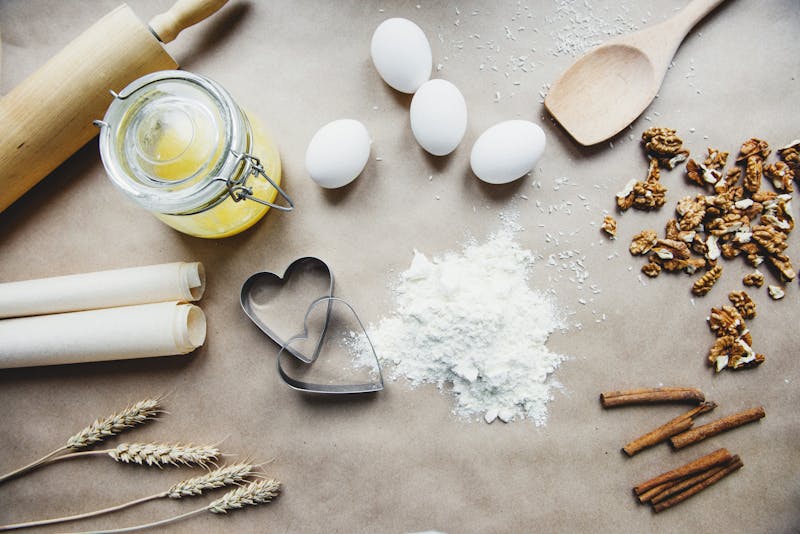 baking ingredients on the table