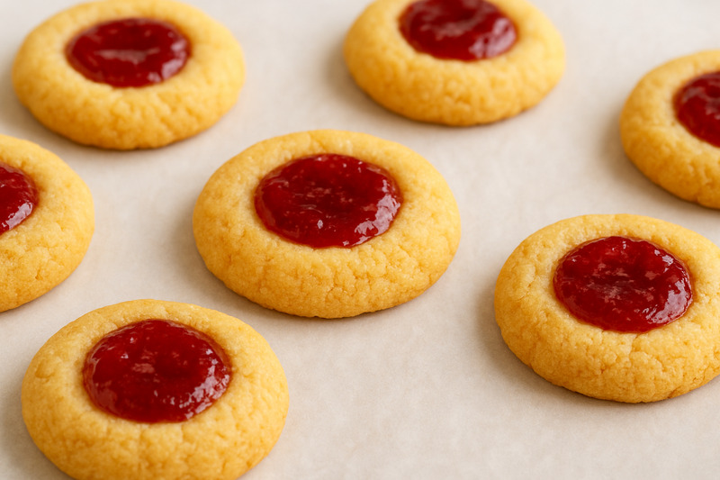 These almond flour jam cookies are exactly that—soft, slightly chewy, and filled with just the right touch of fruity sweetness in the center.