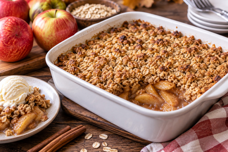 almond flour apple crisp